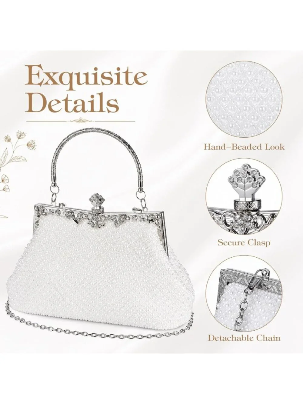Chic Women's Evening Clutch Purse - Elegant Party Bag for Night Out & Events